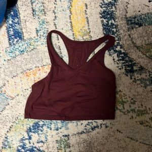 hollister braless crop top
